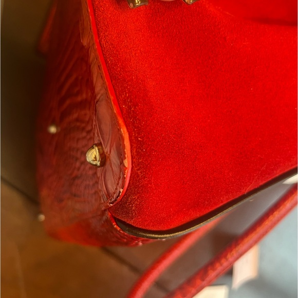 ***LAST CHANCE*** Brahmin HTF EUC Joan Tote in Scarlet Lusanne BAG ONLY!! - Picture 7 of 12